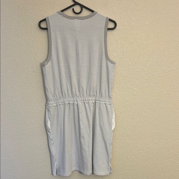 Striped Gray Mini Dress - Picture 7 of 9